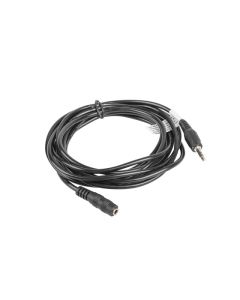 Lanberg extension cable mini jack 3.5mm M-F 3 pin 3m, black