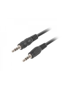 Lanberg mini jack 3.5mm M-M 3 pin cable 2m, black