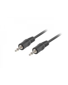 Lanberg mini jack 3.5mm M-M 3 pin cable 3m, black
