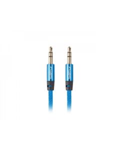 Lanberg mini jack 3.5mm M-M 3 pin cable 2m, blue premium