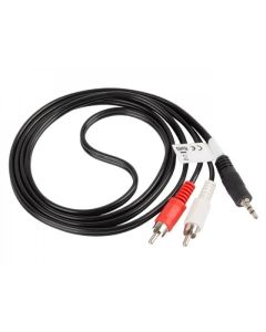 Lanberg mini jack 3.5mm (M) 3 pin -- 2X RCA (chinch) (M) cable 1.5m