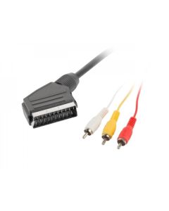 Lanberg cable SCART (EURO)-RCA x3 1.8m