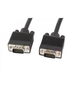 Lanberg VGA M-M cable 1.8m dual-shielded, 2x ferrite, black