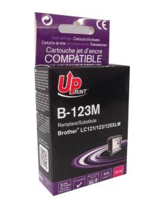 Мастилница UPRINT LC121-123-127 BROTHER, Magenta