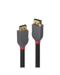 LINDY LNY-36480 :: Кабел DisplayPort 1.4 Anthra Line, M-M, 8K, черен, 0.5 м