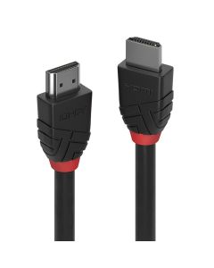 LINDY LNY-36472 :: Кабел HDMI 2.0 Black Line, M-M, 4K, 60Hz, 30 AWG, черен, 2.0 м