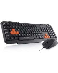 Keyboard&Mouse Set Logic LKM-201, Черна