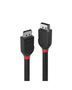 LINDY LNY-36493 :: Кабел DisplayPort 1.2 Black Line, M-M, 4K, черен, 3.0 м