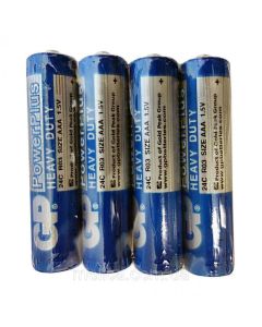 Цинк карбонова батерия GP POWERPLUS  R03 AAA 4 бр. shrink 1.5V