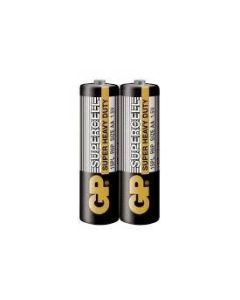 Цинк карбонова батерия GP  SUPERCELL, 15PL-S2, R6, 2 бр. в опаковка - shrink, 1.5V