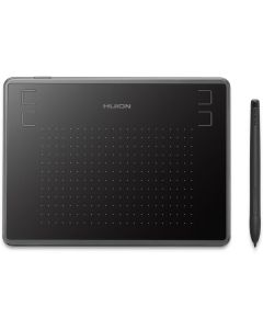 HUION Inspiroy H430P, 5080 lpi, 4096 нива, 4 бутона, 122 x 76 мм, USB, Черен