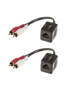 LINDY LNY-70460 :: RCA стерео аудио удължител, Cat. 5-6, 500.0 м