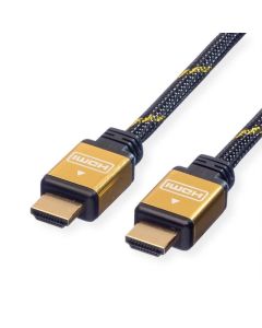 ROLINE 11.04.5501 :: GOLD HDMI High Speed кабел + Ethernet, M-M, 1.0 м