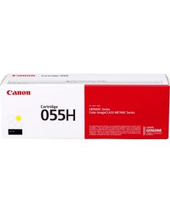 Canon CRG-055H, оригинален, за Canon LBP66x/MF74x series, 5900 копия, жълт