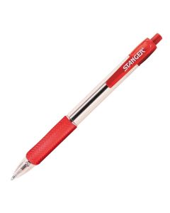 Stanger Химикалка R1.0 Softgrip, 1.0 mm, червена