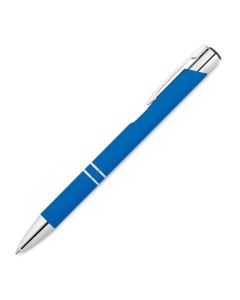 Office 1 Химикалка Norma Soft, метална, гумирана, синя