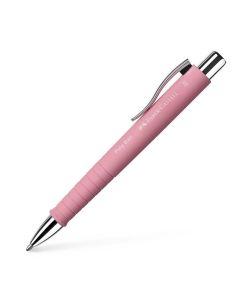 Faber-Castell Химикалка Poly Ball XB, автоматична, светлорозова