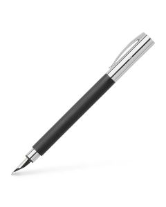 Faber-Castell Писалка Ambition, скъпоценна смола, M, черна