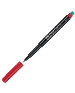 Faber-Castell Тънкописец 1523 OHP S, перманентен, 0.4 mm, червен