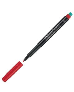 Faber-Castell Тънкописец 1525 OHP M, перманентен, 1.0 mm, червен