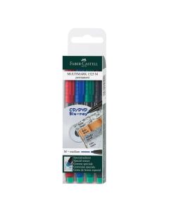 Faber-Castell Тънкописец 1525 OHP M, перманентен, 4 цвята