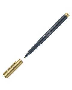 Faber-Castell Маркер, объл, 1.5 mm, металик, златист