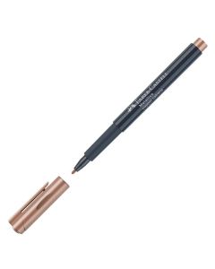 Faber-Castell Маркер, объл, 1.5 mm, металик, меден