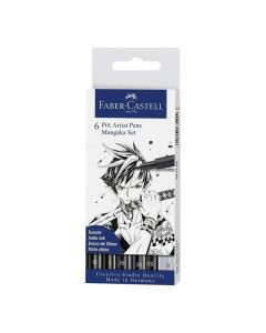 Faber-Castell Маркер Pitt Manga Mangaka, 6 броя