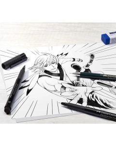 Faber-Castell Комплект Pitt Manga Starter, молив, писец и гума