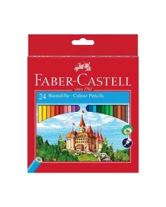 Faber-Castell Цветни моливи Замък, 24 цвята