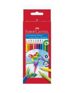 Faber-Castell Цветни моливи Triangular, 12 цвята