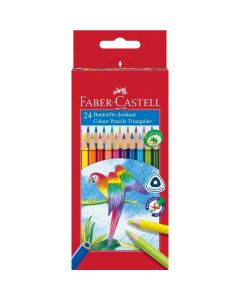 Faber-Castell Цветни моливи Triangular, 24 цвята