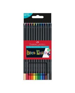 Faber-Castell Цветни моливи Black Edition, 12 цвята