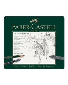 Faber-Castell Комплект моливи Pitt Graphite, 19 броя в метална кутия
