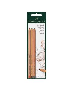 Faber-Castell Пастелен молив Pitt l, 3 цвята (сангин, тъмна сепия и ореховокафяв)
