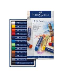 Faber-Castell Маслени пастели Goldfaber, 12 цвята
