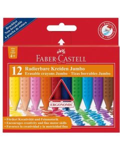 Faber-Castell Пастели Jumbo Grip, 12 цвята