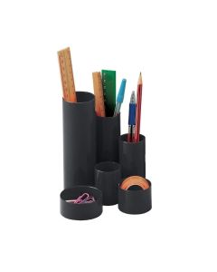 Faibo Органайзер за бюро Tidy, пластмасов, с 6 отделения, черен