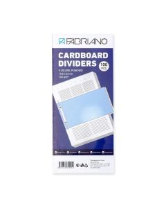 Fabriano Разделител, хоризонтален, картонен, 160 g-m2, 5 цвята, 100 броя