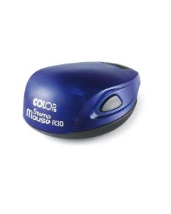 Colop Печат Stamp Mouse R 30, джобен, кръгъл, 30 mm, цвят индиго