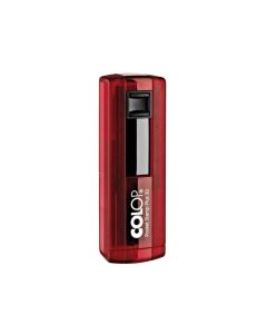 Colop Печат Pocket Stamp Plus 30, джобен, 18 x 47 mm, рубиненочервен, син отпечатък