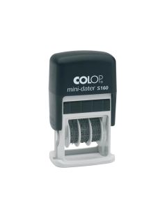 Colop Датник S160-4, с клише и букви, 4 mm, черен