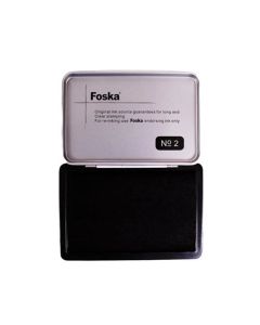 Foska Тампон за печат, № 2, 84 х 122 mm, черен