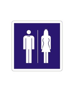 Office 1 Самозалепващ етикет, пиктограма „Мъже-жени“