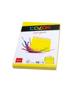 Elco Пощенски плик, C6, 114 х 162 mm, 100 g, жълт, 25 броя