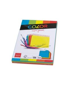 Elco Пощенски плик, C6, 114 х 162 mm, 100 g,  цветни, асорти 5 цвята, 20 броя