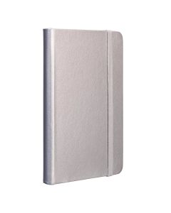 TOPS Тефтер Attendant, A6, с ластик, офсетова хартия, 80 листа, цвят сребро