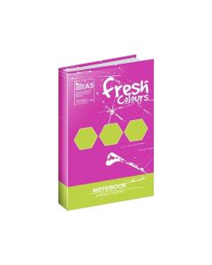 Тетрадка Fresh, A4, широки редове, офсетова хартия, твърда корица, 150 листа