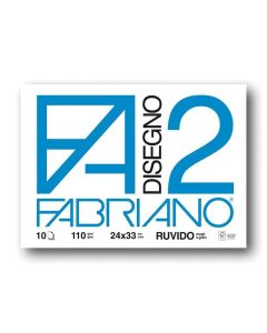 Fabriano Скицник за рисуване Disegno 2, 24 x 33 cm, 110 g-m2, грапав, 10 листа