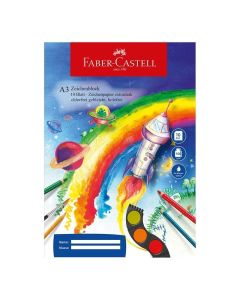Faber-Castell Блок за рисуване, офсетова хартия, А3, 100 g-m2, 10 листа